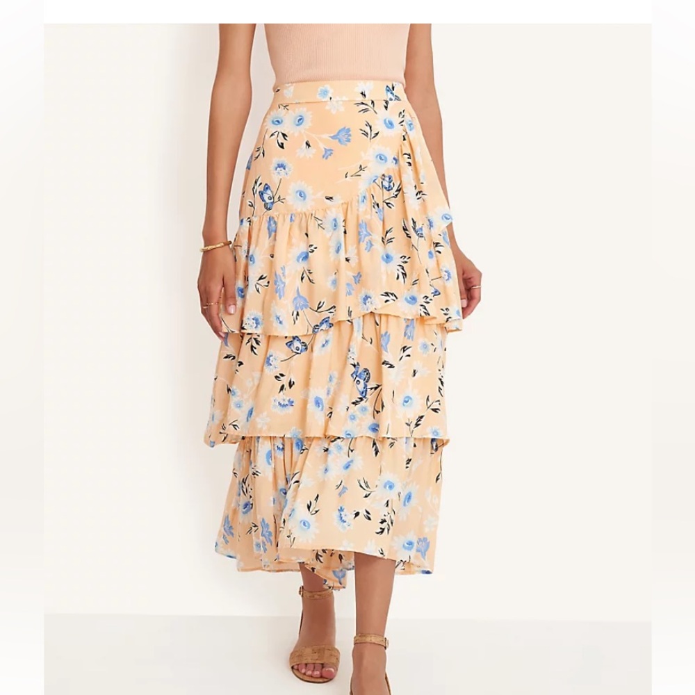 Ann Taylor Tiered Skirt, Size 8